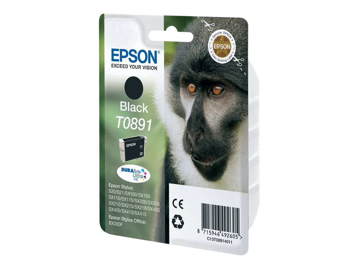 Epson T0891 Sort Blæk C13T08914011