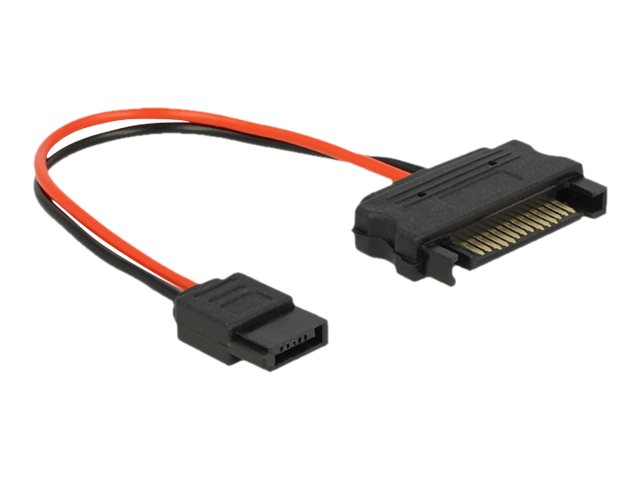 Delock - Strømkabel - SATA strøm (han) til Slimline SATA strøm (hun) - 10 cm