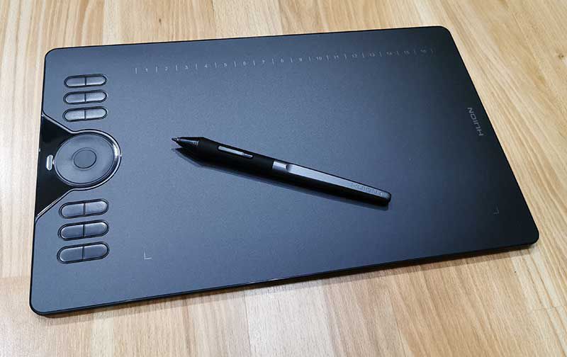 HUION HS610 Tegneplade Sort billede