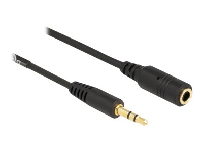 Delock Forlængerkabel til audio 1.5m Sort