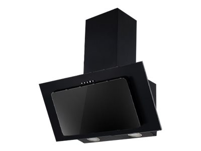 respekta CH 33060 SB - Hætte - skorsten - bredde: 59.5 cm - dybde: 29 cm - udtrækning og recirkulation (-) - sort