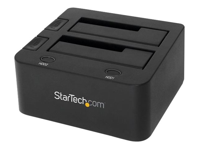 StarTech.com USB 3.0 Dual Hard Drive UASP for 2.5 / 3.5in HDD / SSD - USB 3.5" SATA HDD / SSD Dock - SATA 6 Gbps Lagringskontrol billede
