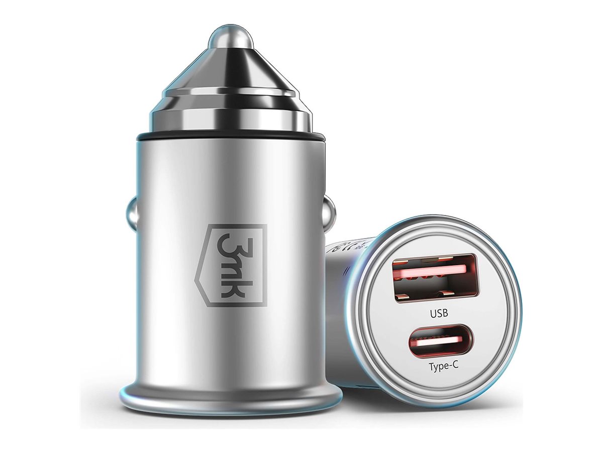 3mk Hyper Bilstrømsadapter 45Wh 1xUSB-A 2.0 1xUSB-C