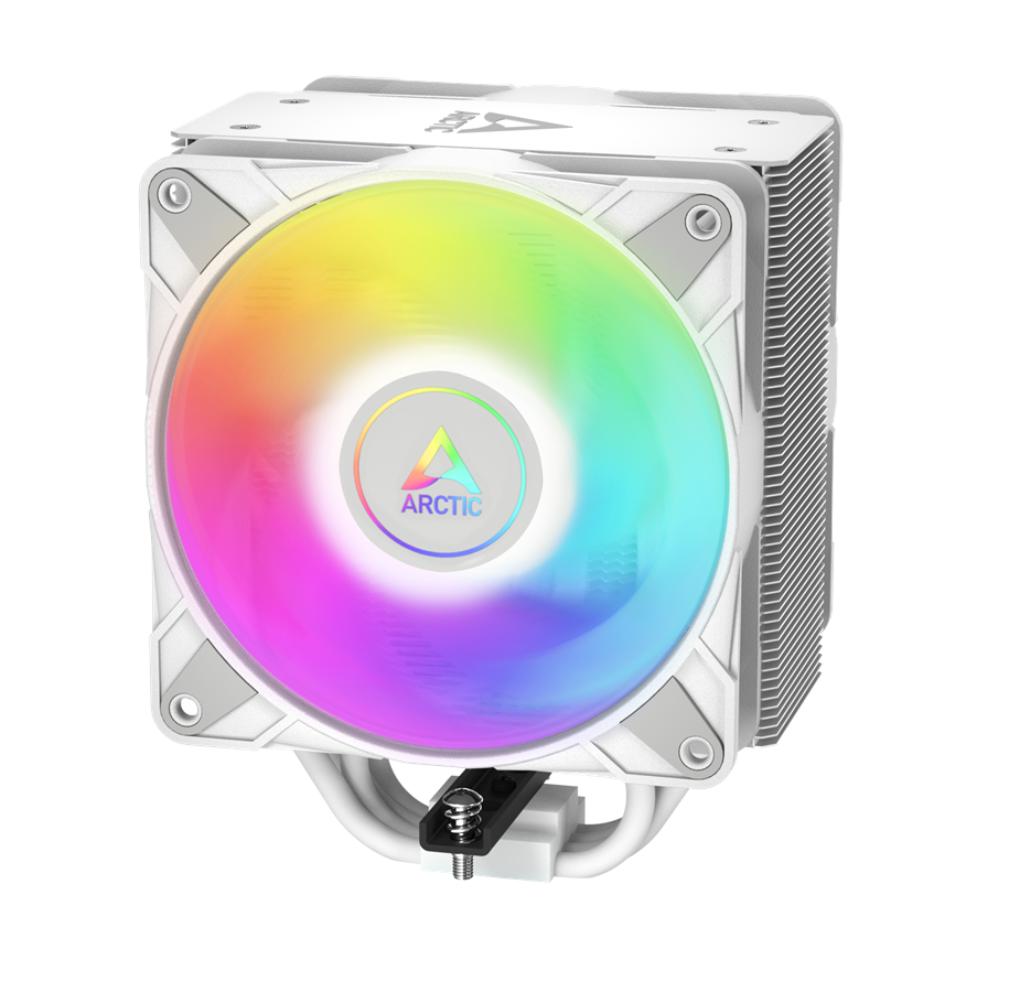 ARCTIC Freezer 36 A-RGB - Processor-køler - multikompatibel - (for: AM4, LGA1700, AM5, LGA1851) - kobbervarmerør med aluminiumsfinner - 120 mm - hvid
