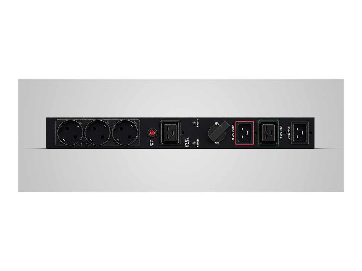 CyberPower Maintenance Bypass PDU MBP20HVDE3 Strømfordelingsenhed 4-stik 16A Sort