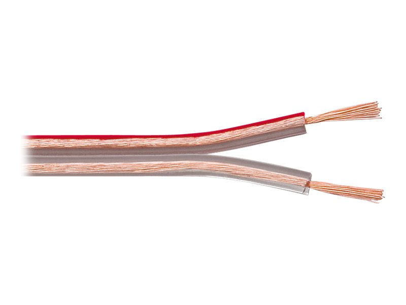 Goobay Højttalerkabel transparent CU 100 m spole, tværsnit 2 x 1,5 mm²