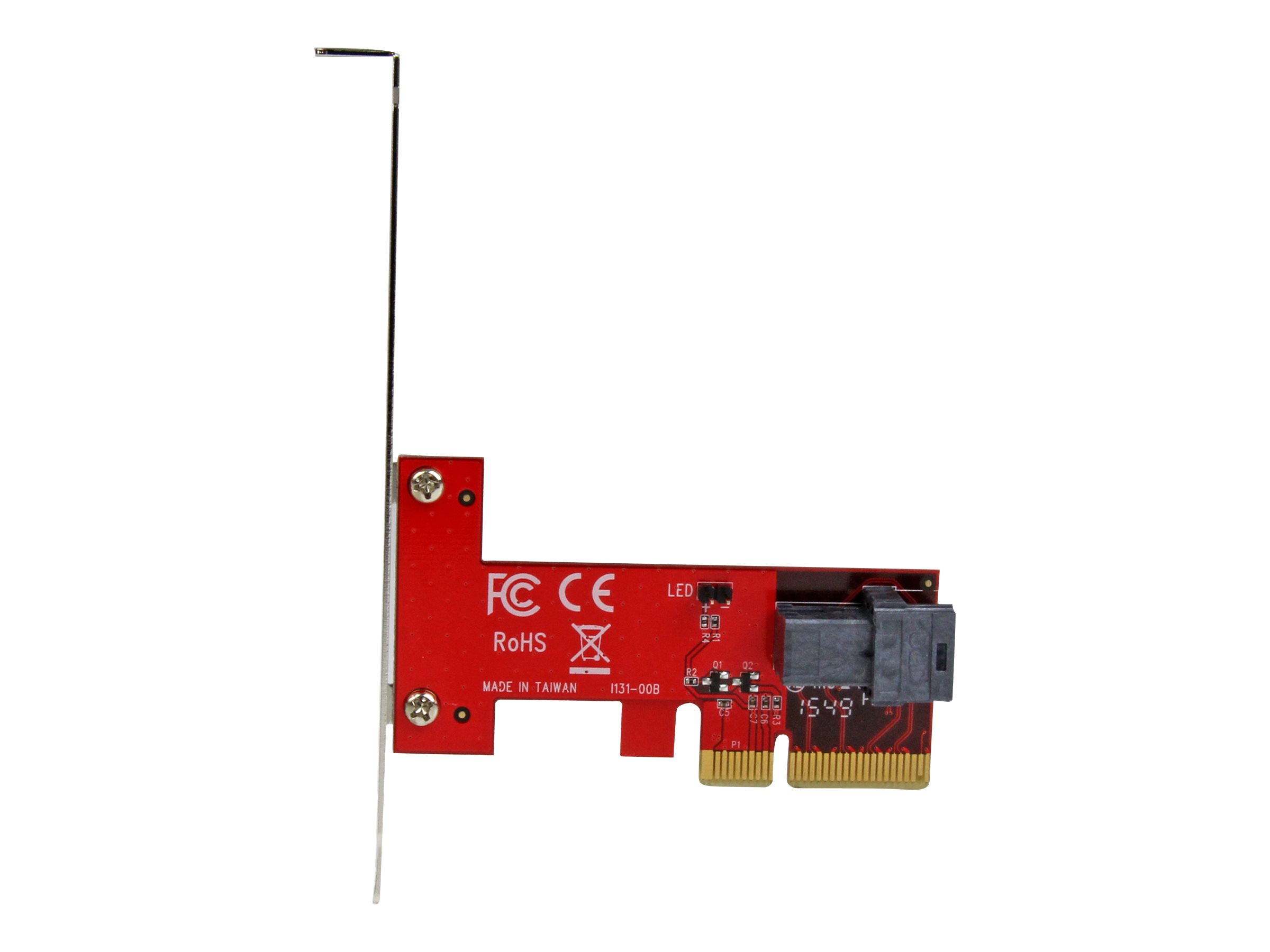 StarTech.com 4-Lane PCI Express to SFF-8643 Adapter for PCIe NVMe U.2 SSD - U.2 2.5" NVMe SSD Adapter (PEX4SFF8643) Interfaceadapter