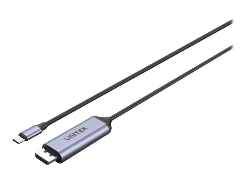 Kabeladapter USB‑C til DisplayPort 1.4 8K 60Hz 1,8 m – UNITEK