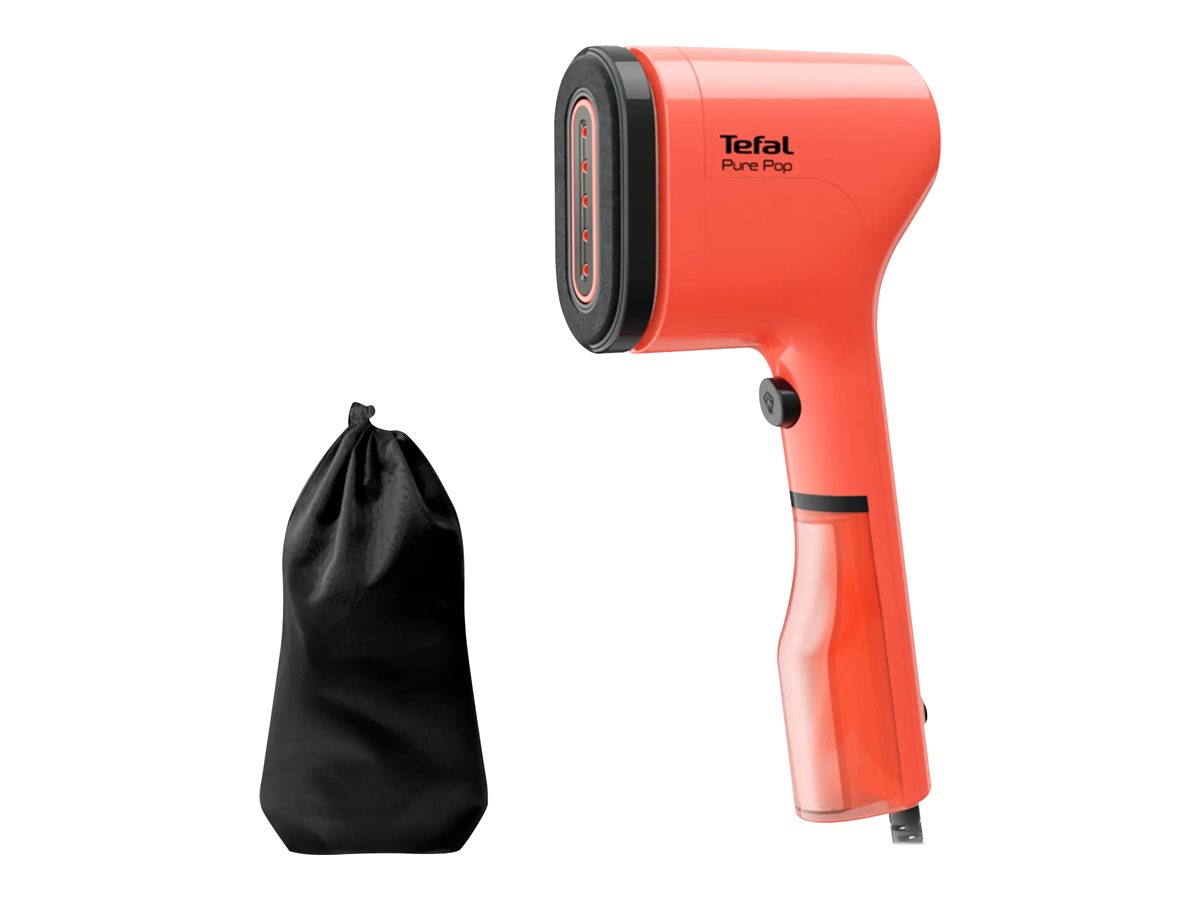 Tefal Pure Pop DT2022, Håndholdt beklædningsdamper, 0,07 L, 0,25 min., Koral, Knapper, Håndafbryder