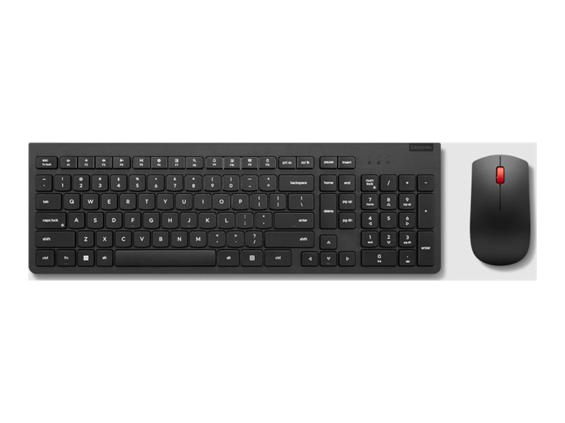 Lenovo - keyboard and mouse set - QWERTY - US with Euro symbol - black Input Device - Tastatur & Mus sæt - Amerikansk engelsk - Sort