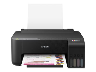 Epson EcoTank L1230 - Printer - farve - blækprinter - ITS - A4/Legal - 5760 x 1440 dpi - op til 10 spm (mono) / op til 5 spm (farve) - kapacitet: 100 ark - USB - sort