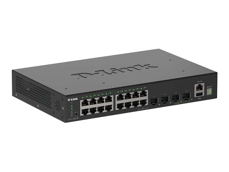 D-Link DGS-1530-20/E Switch 8-porte Gigabit Ethernet