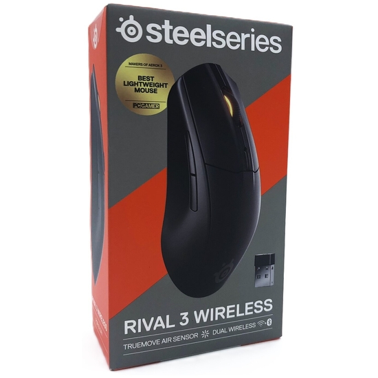 SteelSeries Rival 3 Wireless Gen 2 - Gaming Mus - Optisk - 6 knapper - Sort