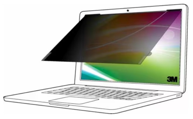 3M BP145W1B antirefleks skærm 36,8 cm (14.5") Laptop Rammeløst display privatlivsfilter