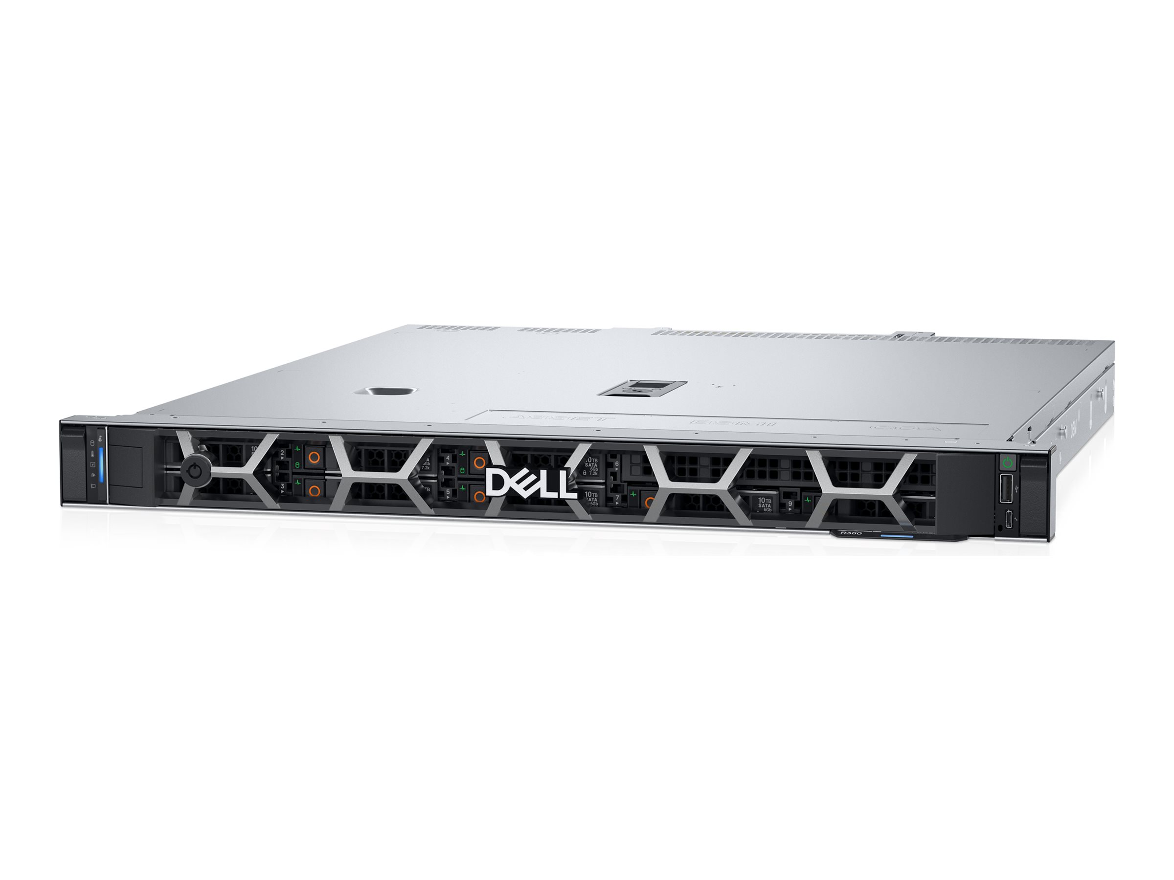 Dell PowerEdge R360 - Server - rack-monterbar 1U - envejs - 1 x Xeon 6315P / op til 5.2 GHz - RAM 32 GB - SAS - hot-swap 3.5 bås(e) - SSD 480 GB - G200eW - Gigabit Ethernet - intet OS - skærm: ingen - sort - BTP - Dell Smart Selection, Dell Smart Value - med 3 års grundlæggende onsite (DE - 3 års ProSupport)