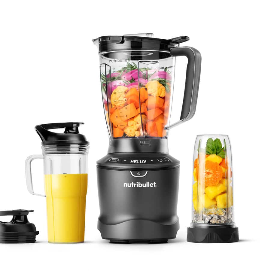 NutriBullet NBF550DG SmartSense 1500 Combo - Blender - 1.89 liter - 1.5 kW - mørkegrå