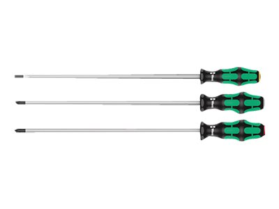Wera 335/350/355/3 Skruetrækkersæt Kraftform Plus med 300 mm lange klinger, 3 dele