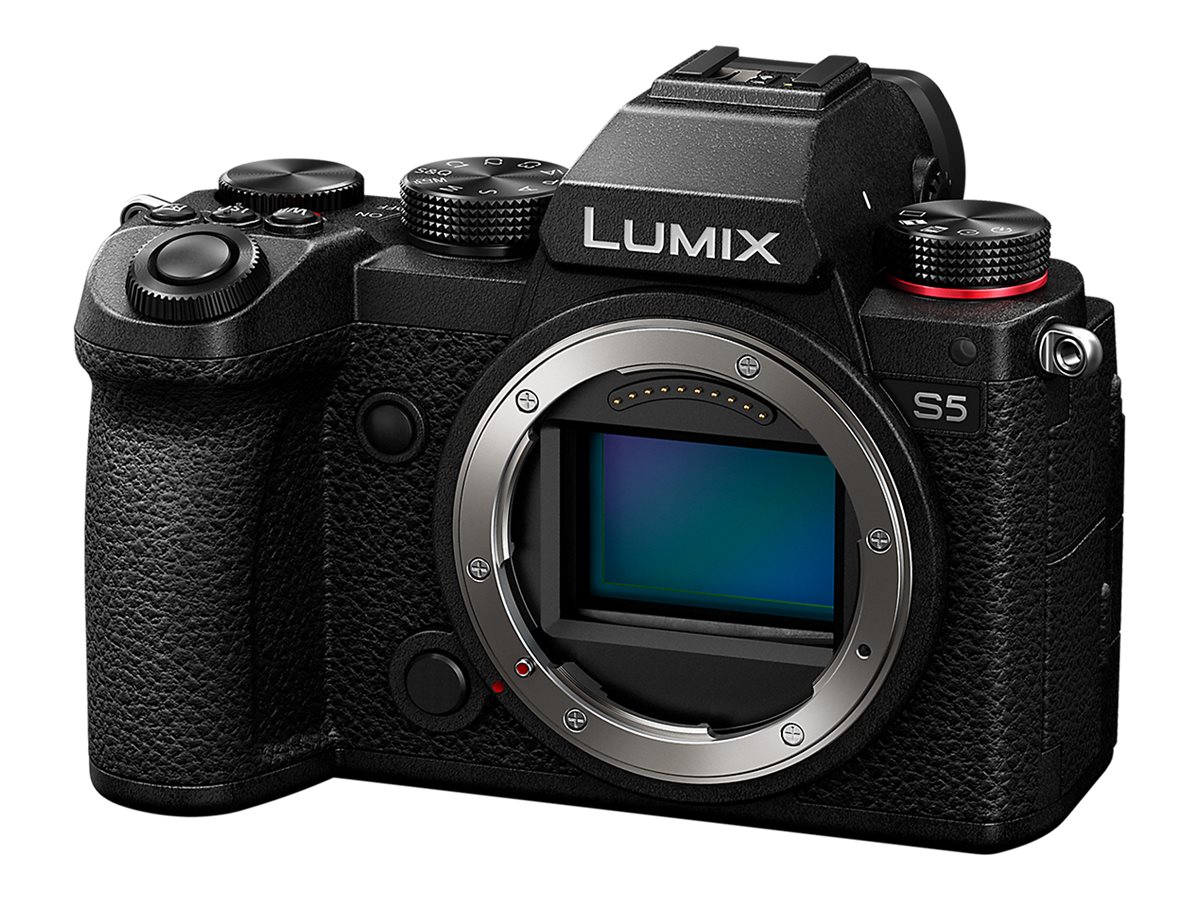 Panasonic Lumix DC-S5 - Digitalkamera - spejlløst - 24.2 MP - Full Frame - 4K / 60 fps - kun kamerahus - Wi-Fi, Bluetooth - sort