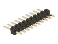 Delock-hanstik 10 pin, 1,27 mm pitch, 1-række, lige, 5 stk