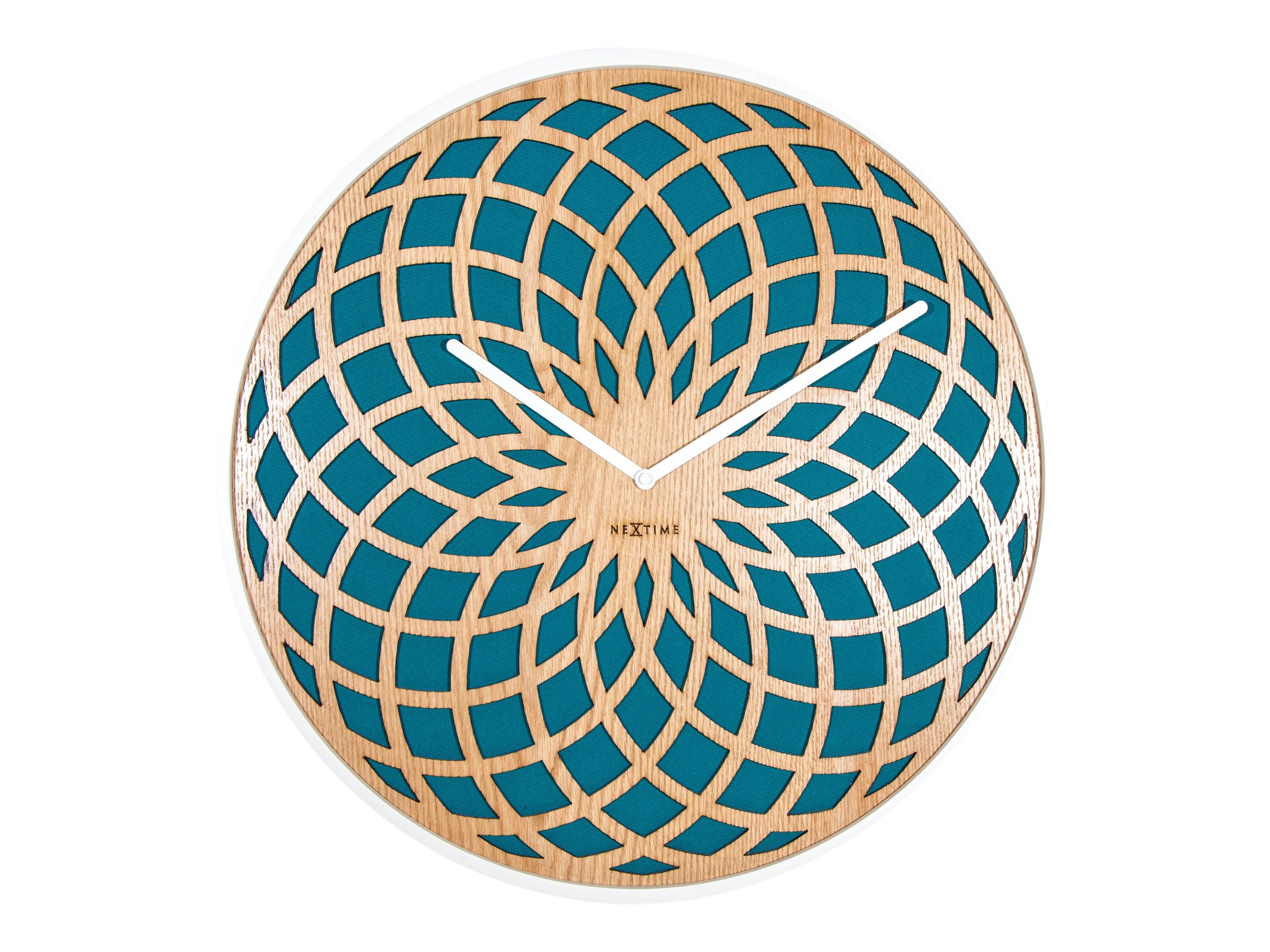 Nextime Sun Small - Ur - kvarts - vægmonterbar - 35 cm - turkis