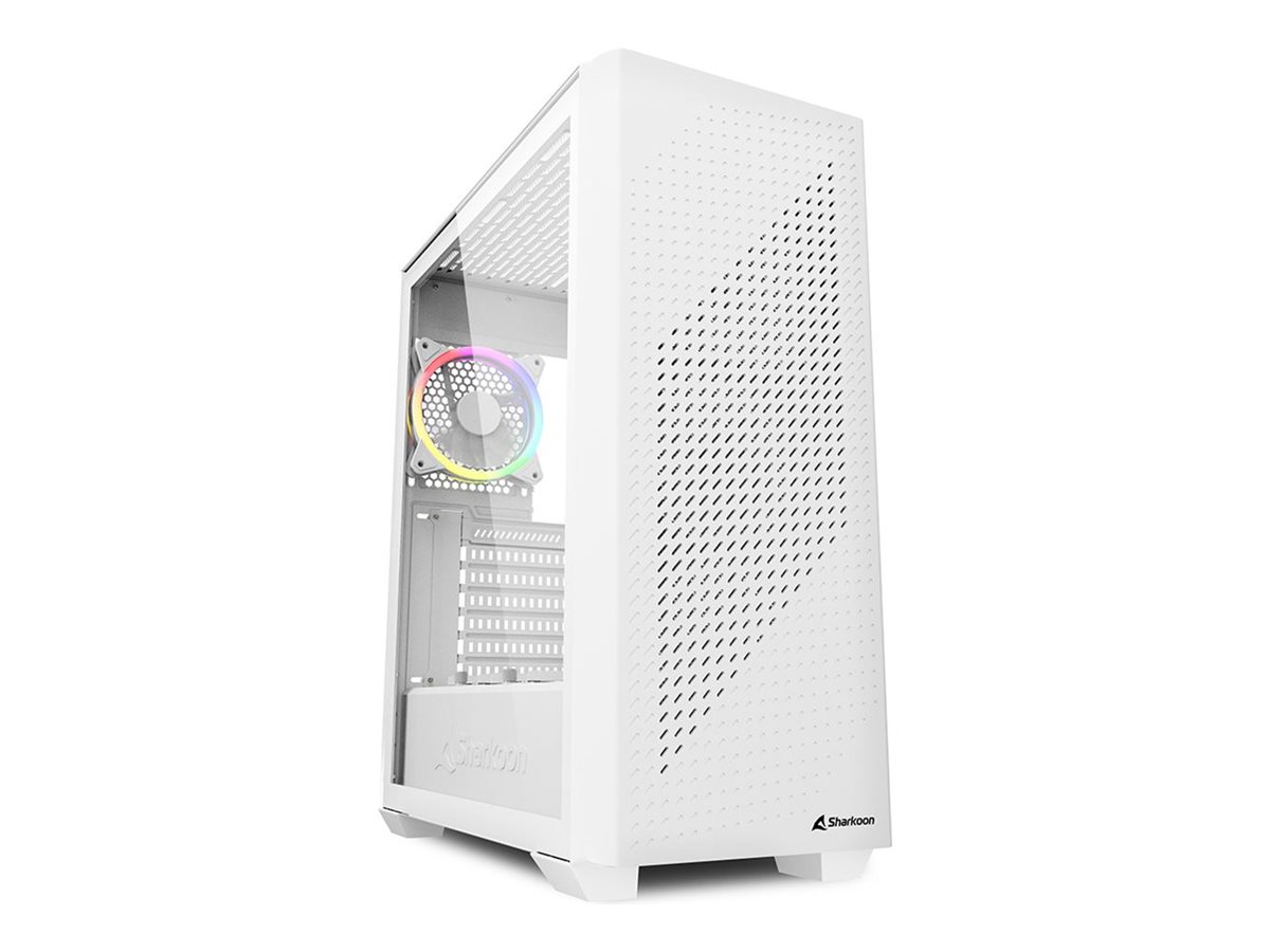 Sharkoon VS9 RGB , tower case (white, tempered glass) Kabinet - GEEKD.dk