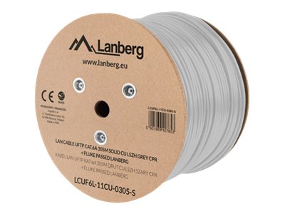 Lanberg bulk cable - 305 m - pantone cool grey 5C - Grå - 305m