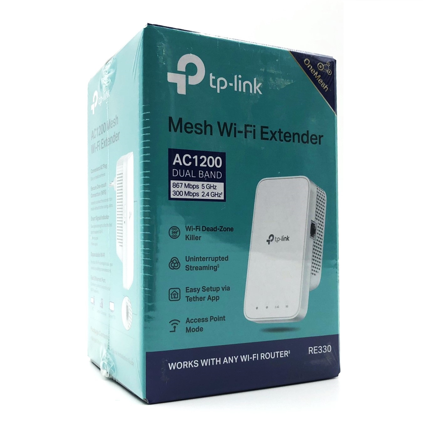TP-Link RE605X - WiFi-rækkeviddeforlænger - 1GbE - Wi-Fi 6 - 2.4 GHz, 5 GHz - i væggen