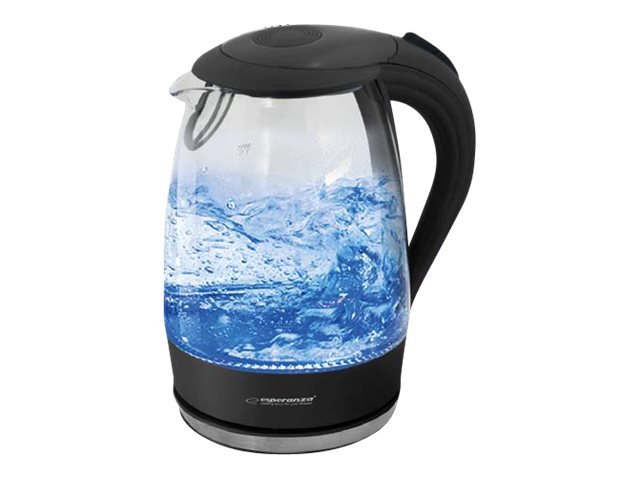 Esperanza Salto Angel Elkedel i Glas med flot LED lys. 1.7 liter