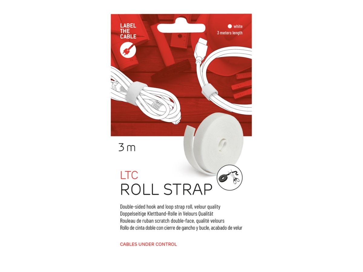 LTC ROLL STRAP - Berøringsfastgørelsesrem - hvid