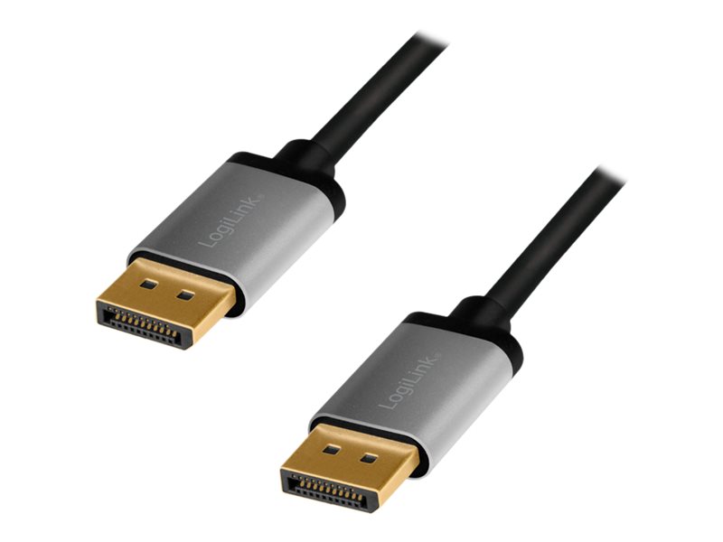 LogiLink DisplayPort kabel 3m Sort Grå