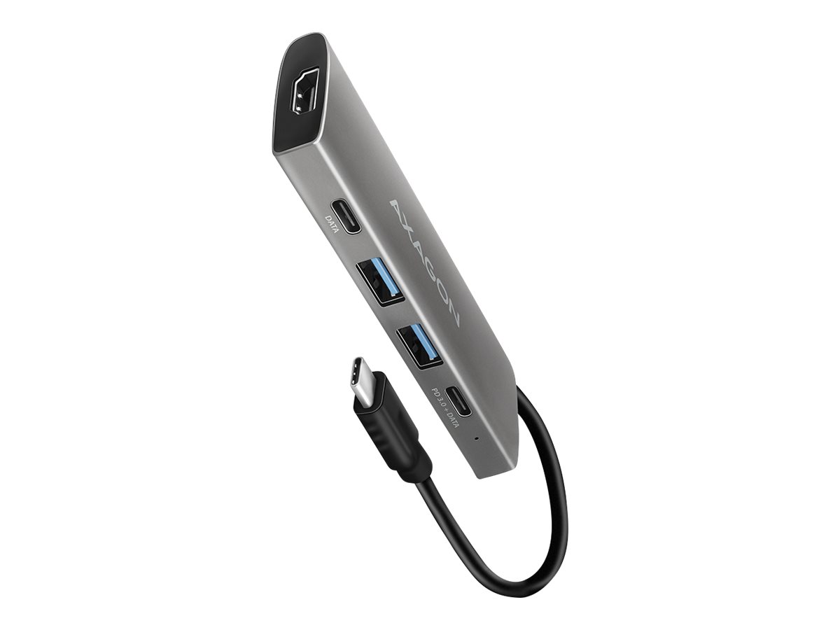 AXAGON HMC-5G2 2x USB-A + 2x USB-C + HDMI, USB-C 3.2 Gen 2 10Gbps hub, PD 60W, 13cm USB-C cable