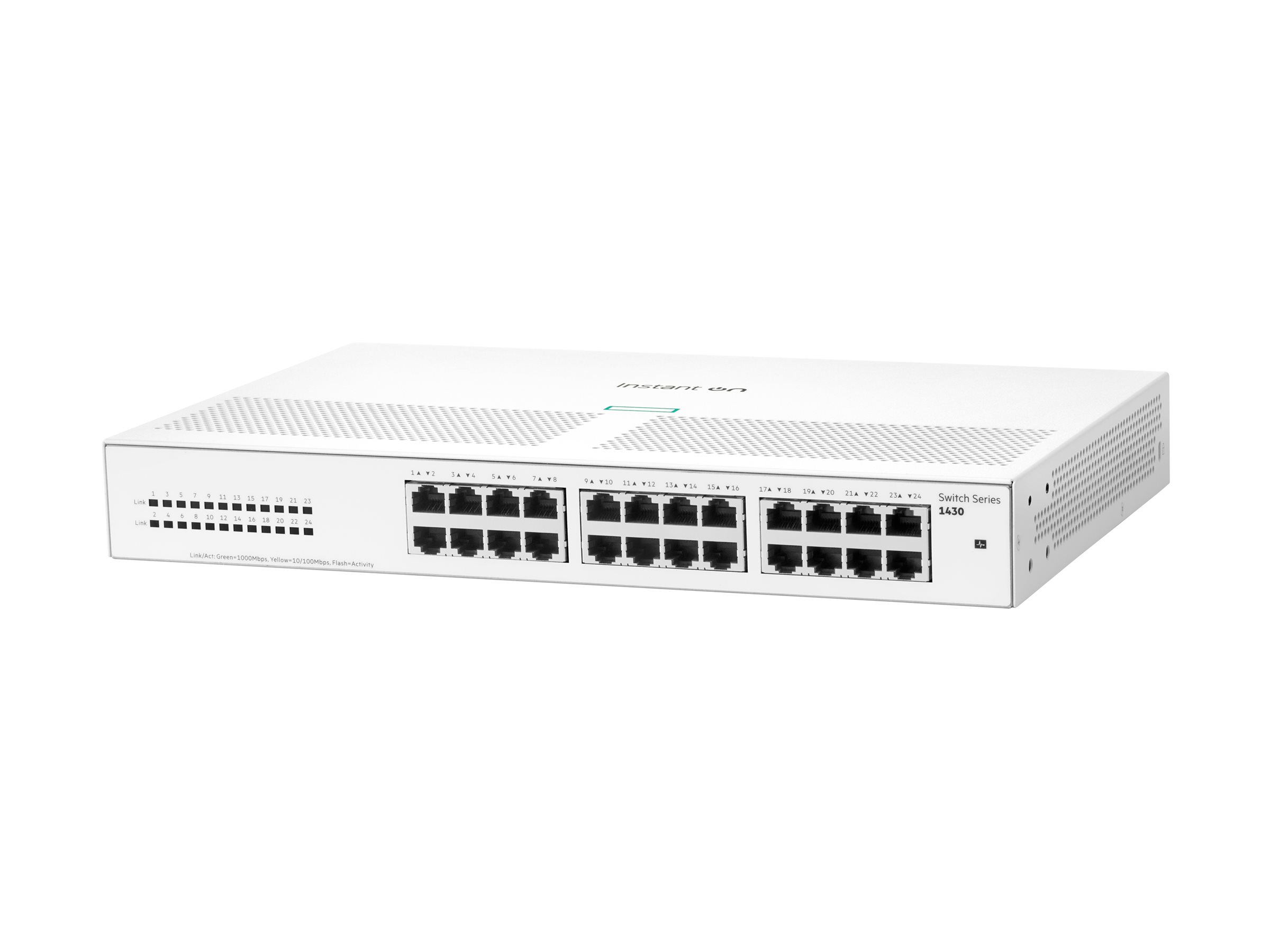 HPE Networking Instant On 1430 24G Switch - Switch - ikke administreret - 24 x 10/100/1000 - desktop, monterbar på stativ, væg-monterbar - BTO