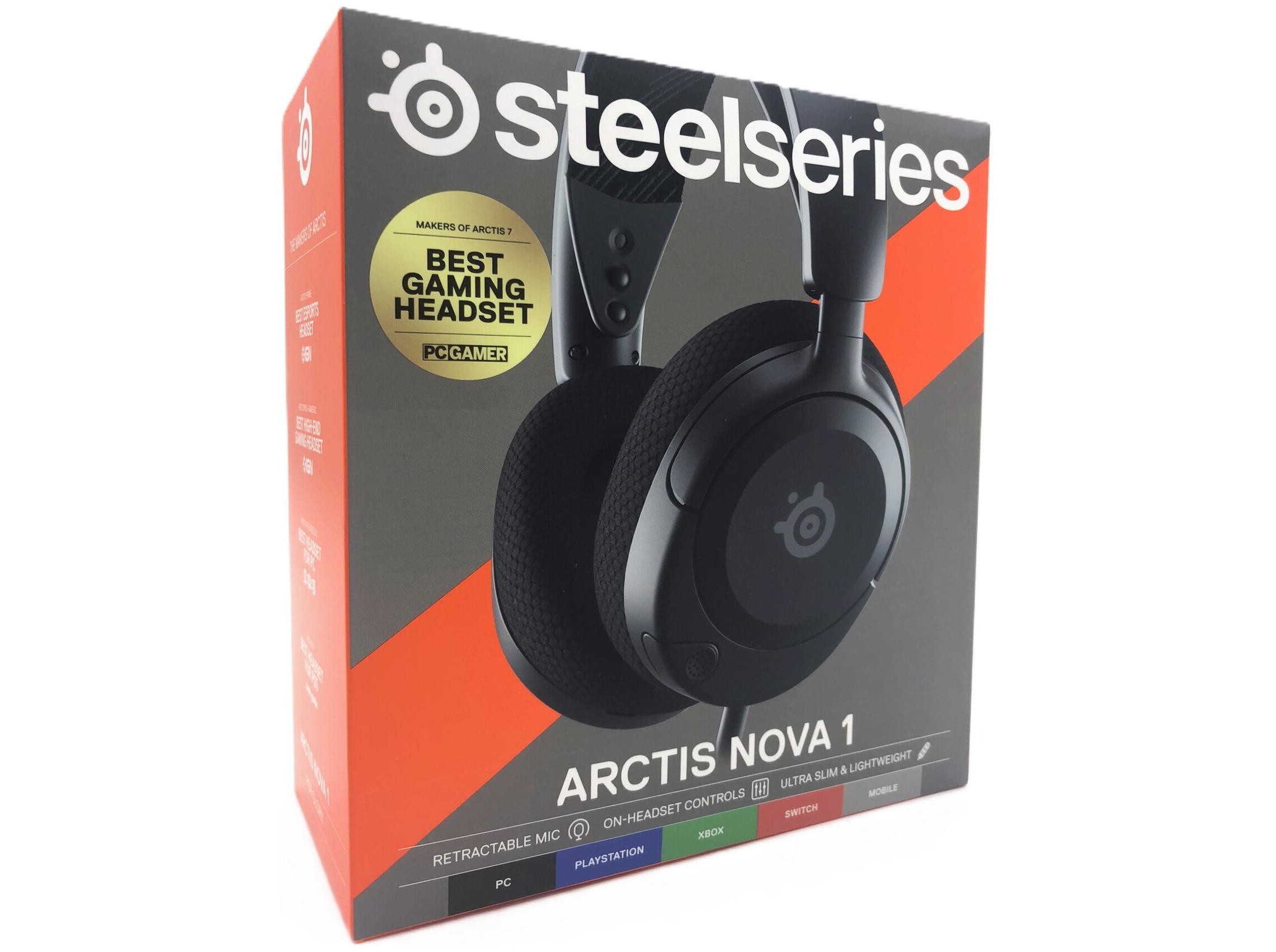 SteelSeries Arctis Nova 1 - Headset - fuld størrelse - kablet - 3,5 mm jackstik - sort - for Nintendo Switch  Sony PlayStation 4, Sony PlayStation 5