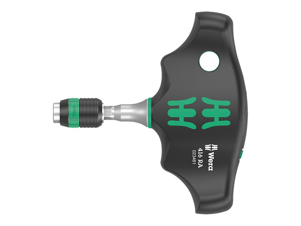 Wera Series 400 T-Handle 416 RA - Bitholdende skruetrækker med skraldefunktion - 45 mm - 1/4 - fin