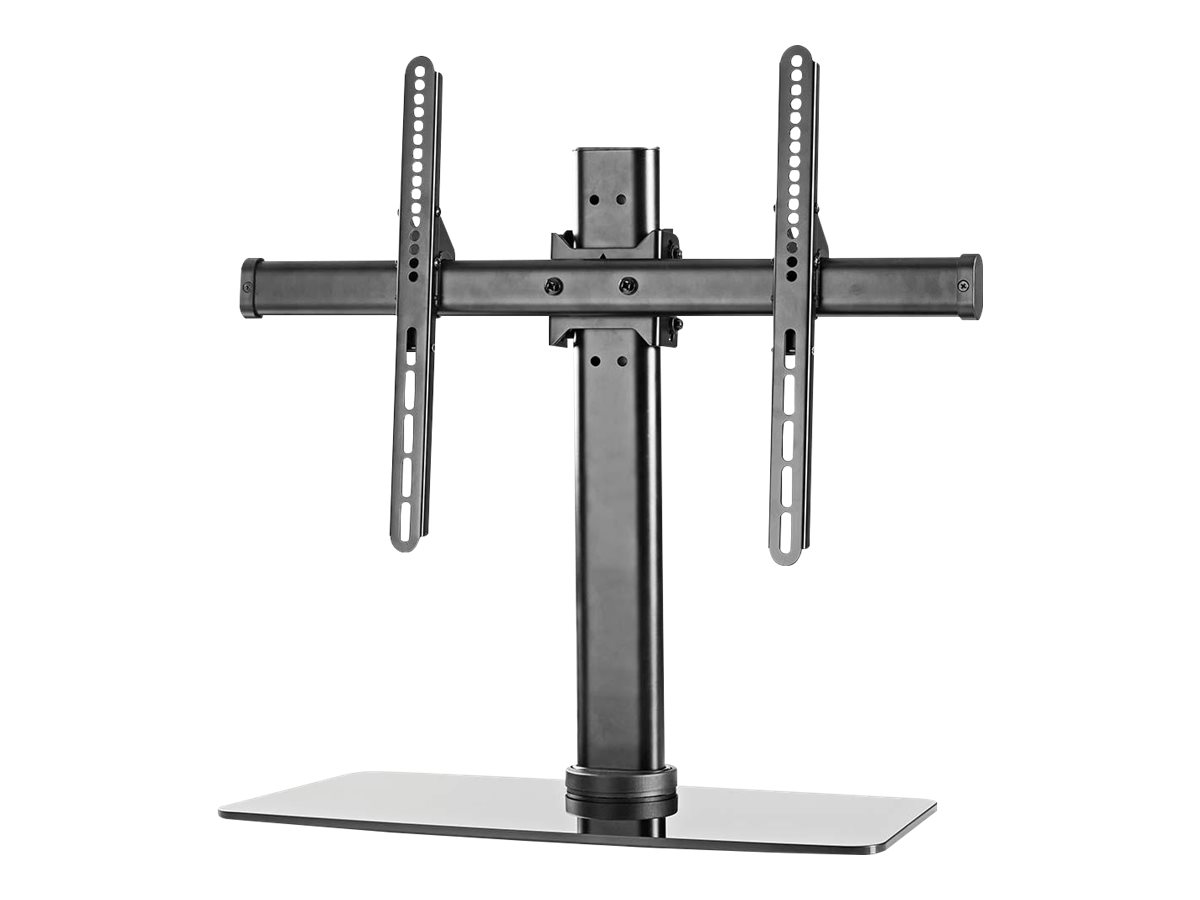 Nedis Fuld Motion TV Stand | 32 - 65 " | Maksimal vægt: 45 kg | Vipbar | Kan drejes | Justerbare forudfastsatte højder | Glas / Stål | Sort
