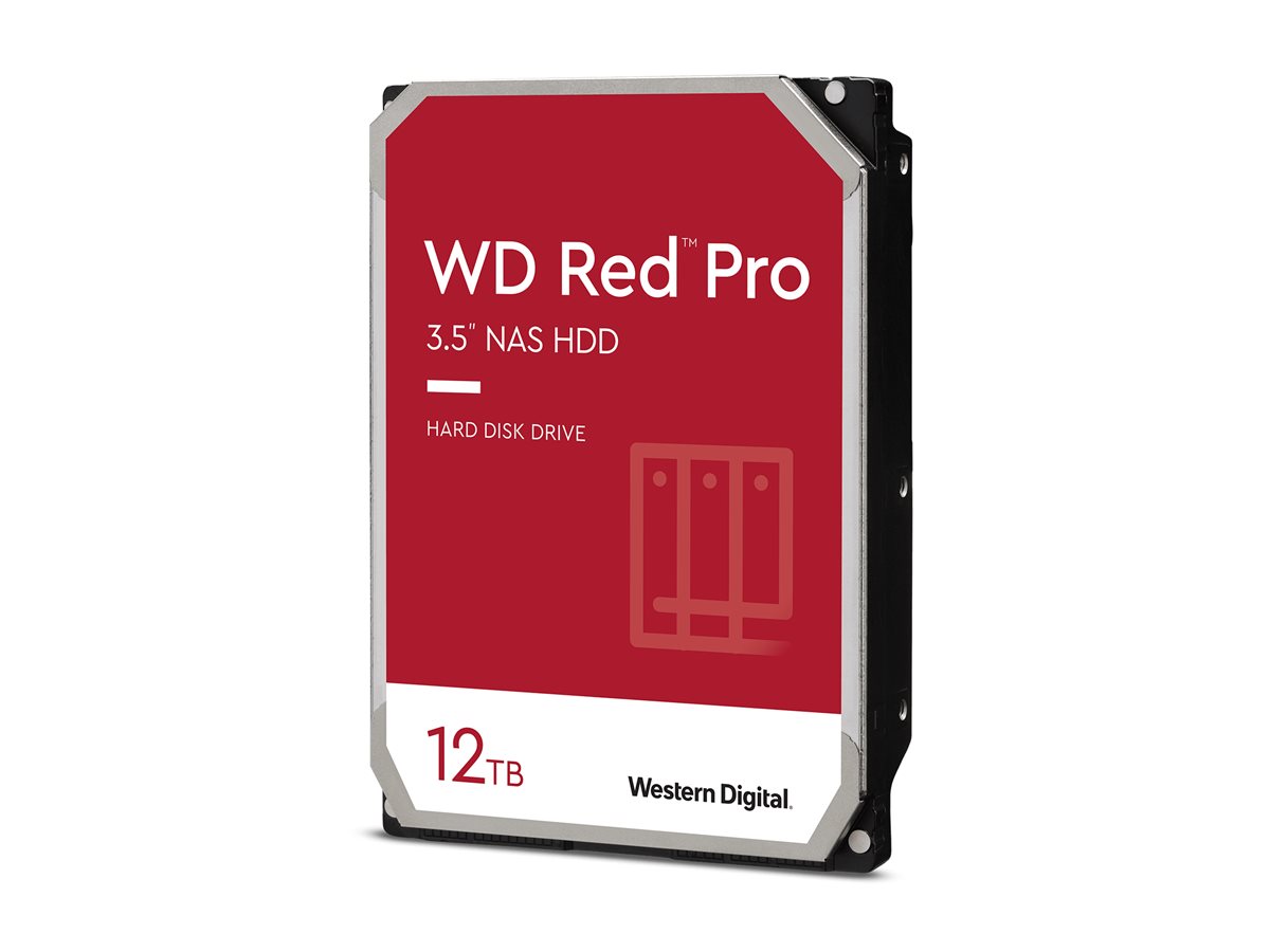 WD Red Pro WD122KFBX - Harddisk - Enterprise - 12 TB - intern - 3.5 - SATA 6Gb/s - 7200 rpm - buffer: 512 MB