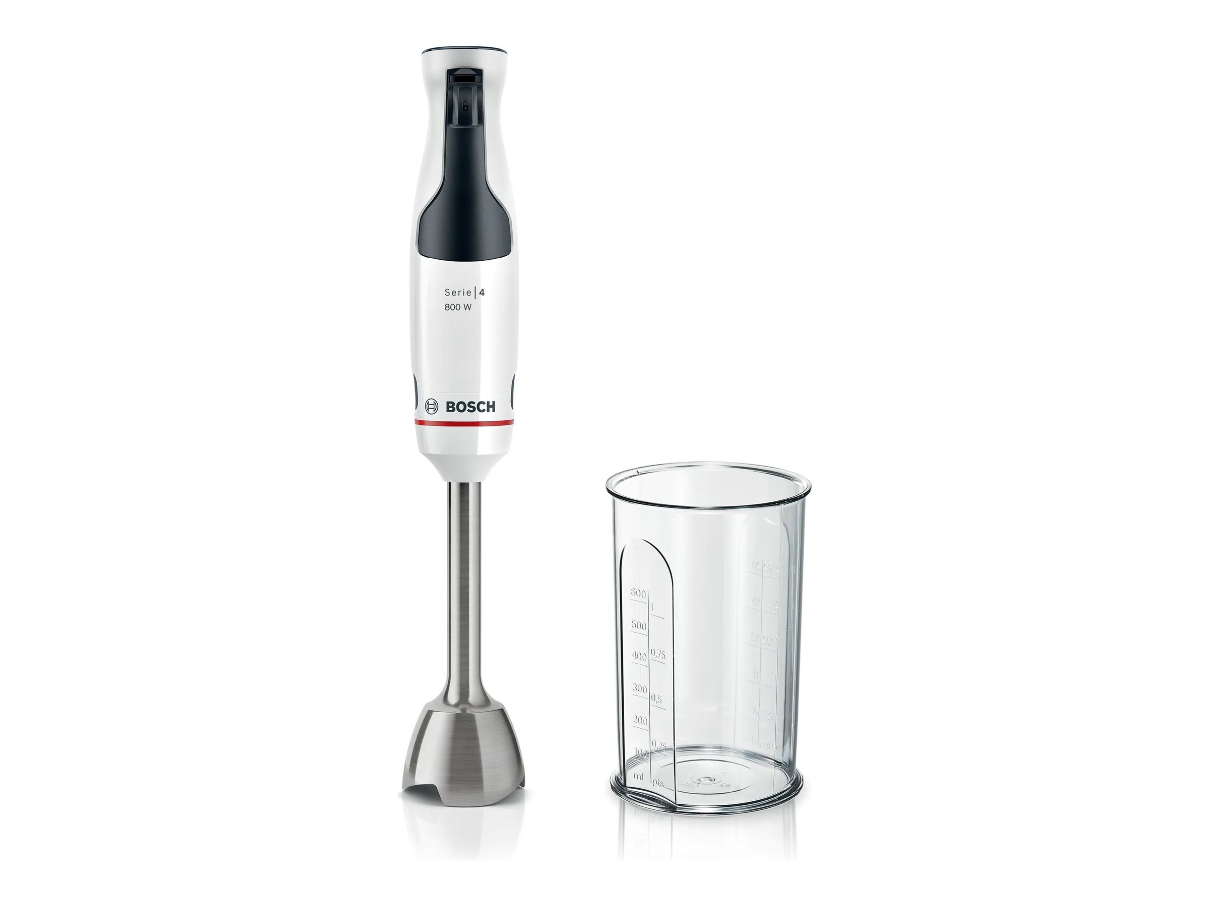 Bosch Serie | 4 ErgoMaster MSM4W410 - Stavblender - 800 W - hvid/anthracit