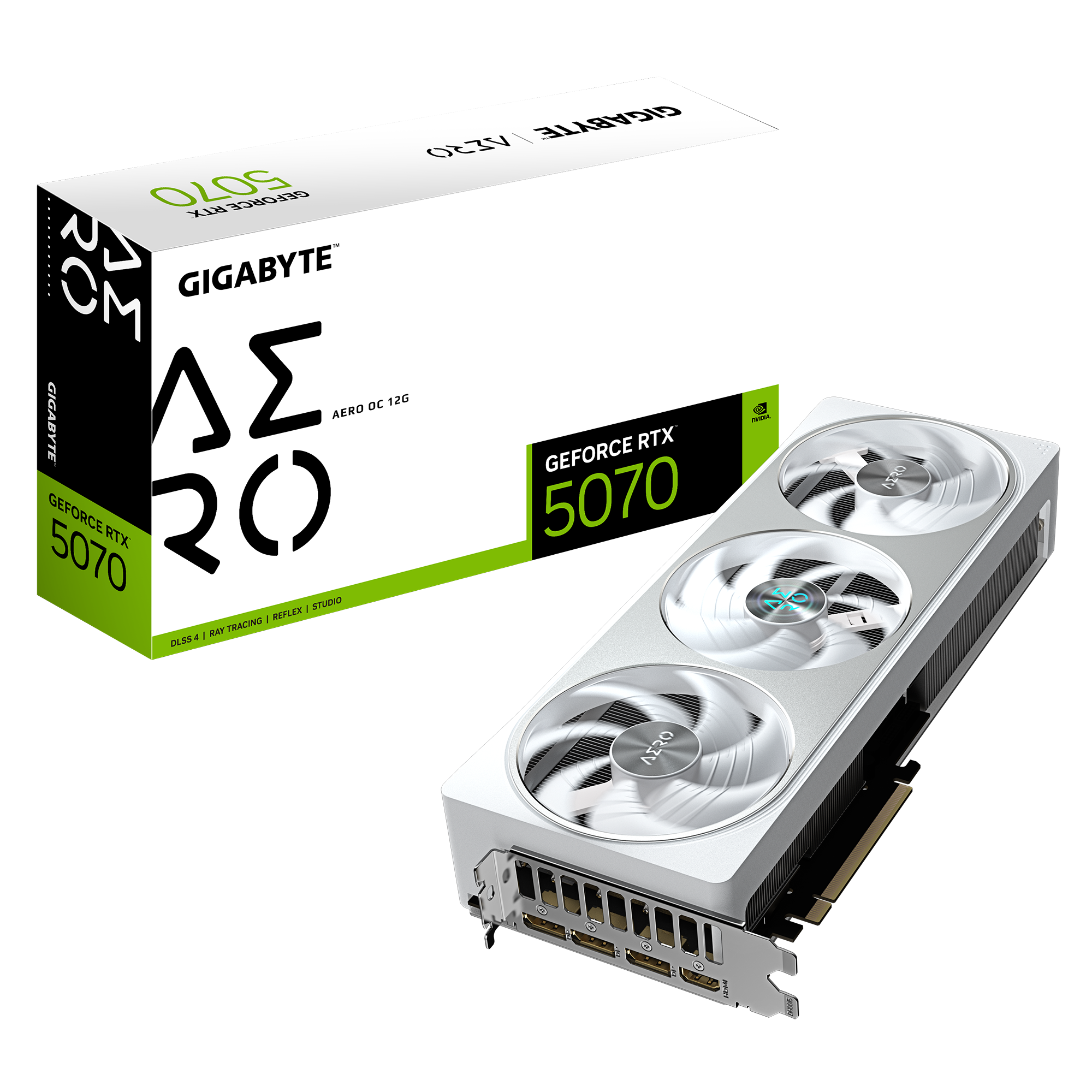 GIGABYTE GeForce RTX 5070 AERO OC - 12GB GDDR7 RAM - Grafikkort