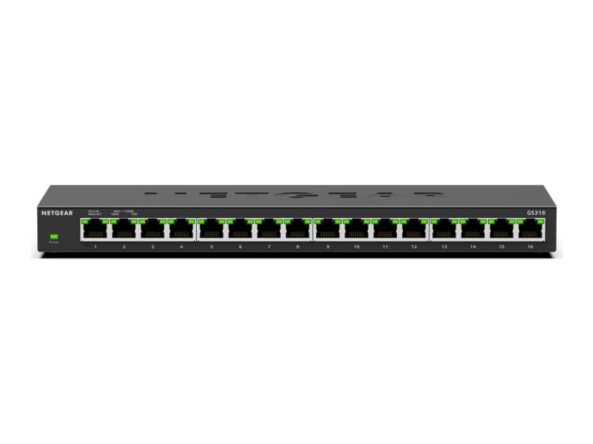 Netgear GS316v3 16-Port Gigabit Ethernet Unmanaged Essentials Switch