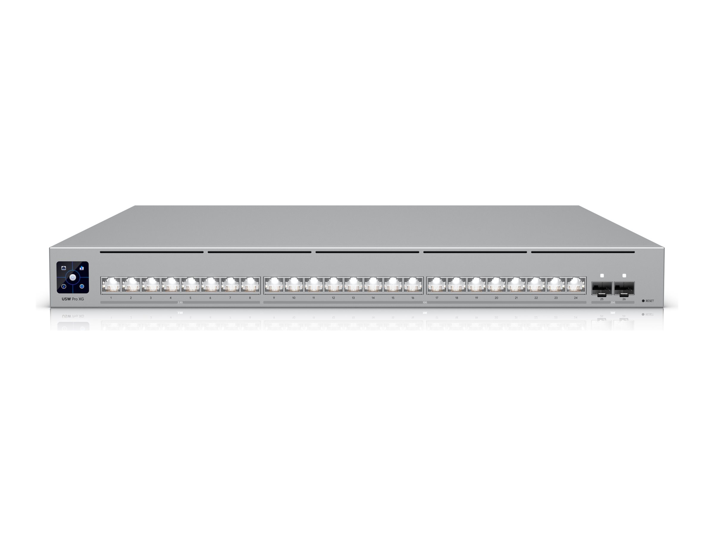 Ubiquiti UniFi Pro XG 24 Switch 24-porte 25 Gigabit Ethernet / 10 Gigabit Ethernet / 5 Gigabit Ethernet / 2.5 Gigabit Ethernet / Gigabit Ethernet