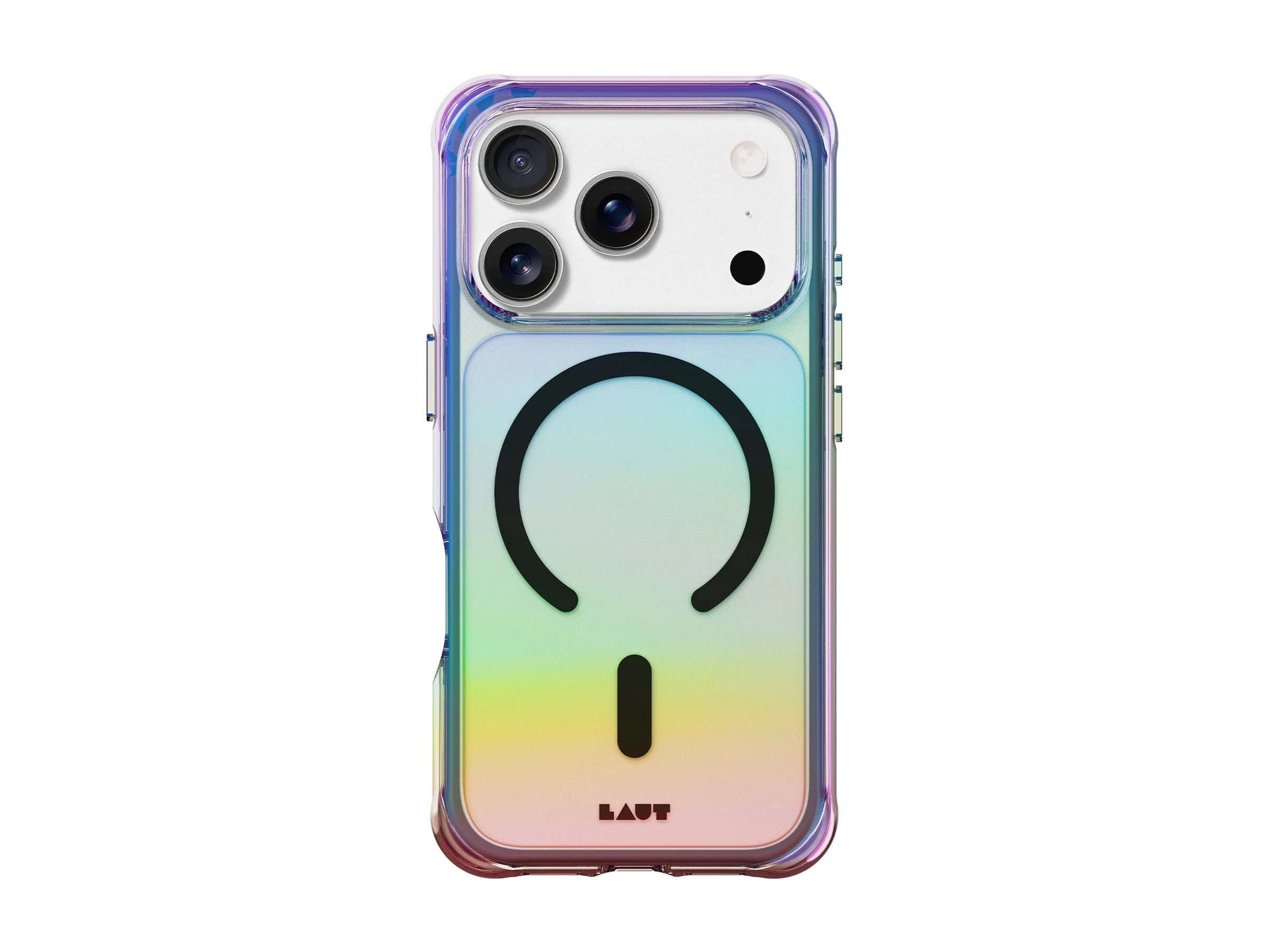LAUT AERO HOLO cover til iPhone - Holo Midnight, MagSafe, gennemsigtigt/multifarvet (6,3")