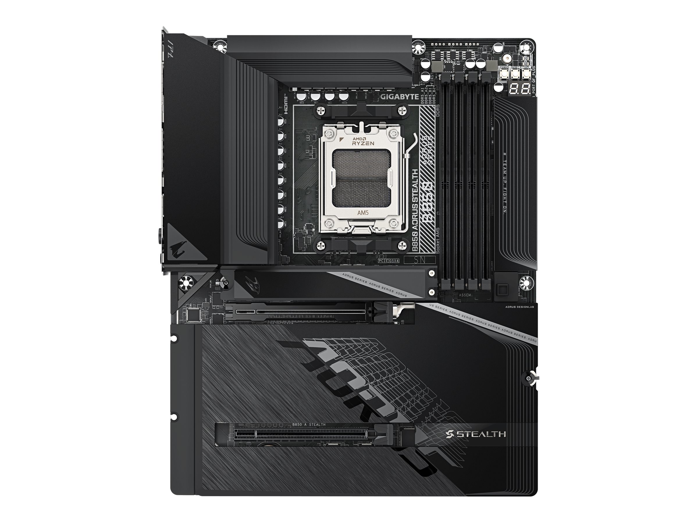 AORUS B850 STEALTH ICE ATX LGA1851 sokkel AMD B850 billede
