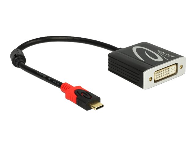 Delock - Ekstern videoadapter - RTD2171U - USB-C - DVI - sort - detailsalg