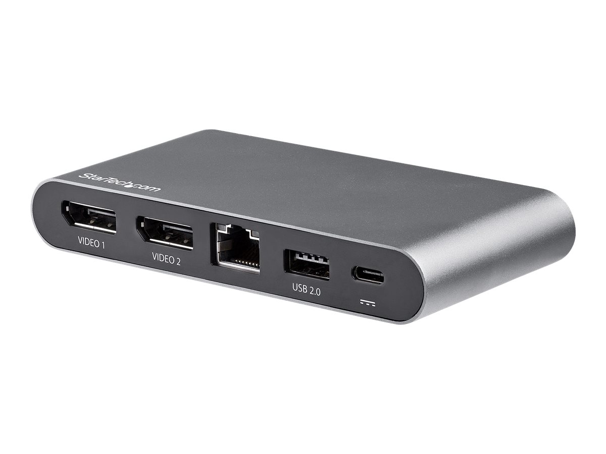 StarTech.com USB C Dock - 4K Dual Monitor DisplayPort - 100W Power Delivery Passthrough, GbE, 2x USB-A - Multiport Adapter Dockingstation billede