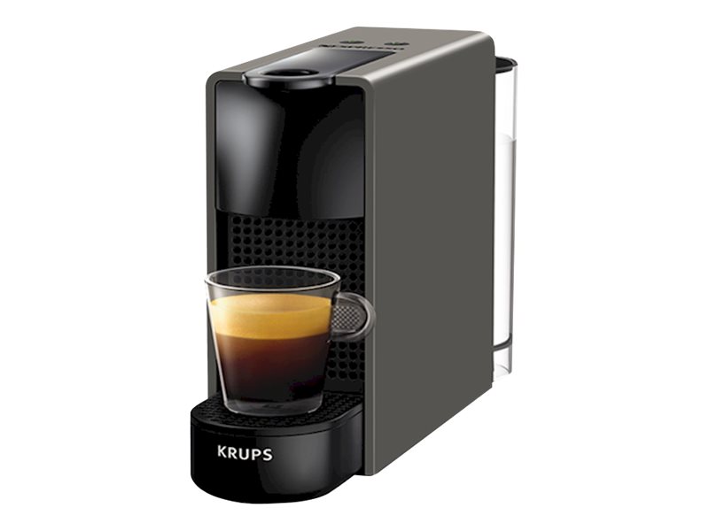 Krups Nespresso Essenza Mini XN110B kapselkaffemaskine - 0,6 l, 19 bar, 1310 W - Grå/Sort