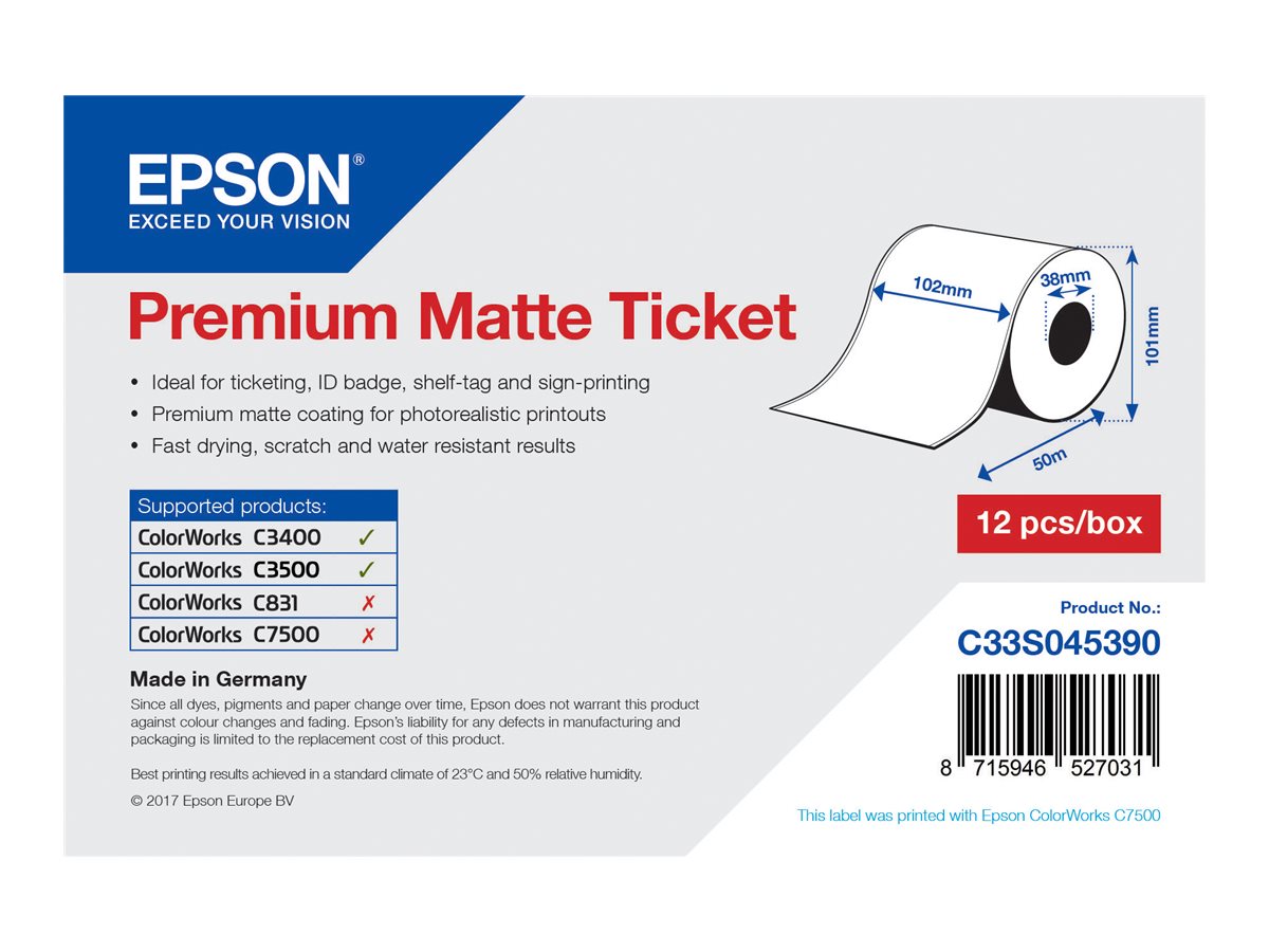 Epson Premium Billetter (10,2 cm x 50 m) 1rulle(r) C33S045390