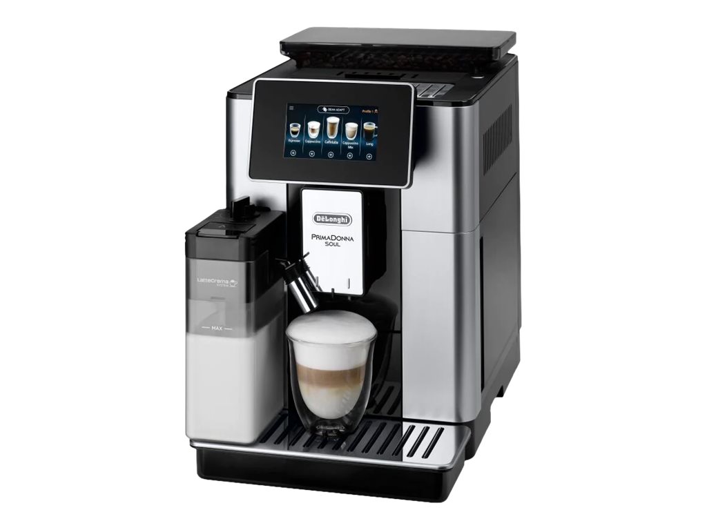 De'Longhi PrimaDonna Soul ECAM610.55.SB - Automatisk kaffemaskine med mælkeskummer - 19 bar - metal