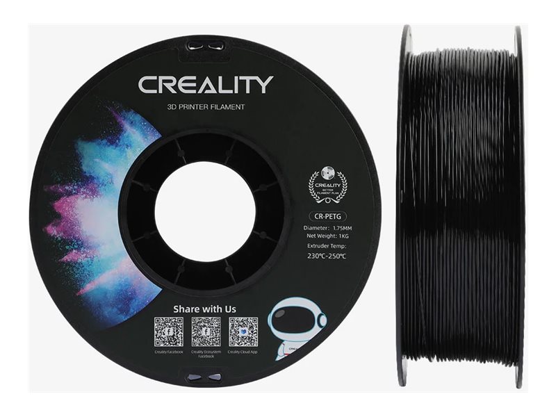 Creality Creality CR-PETG - 1.75mm - 1kg Sort 6971636405344 Modsvarer: N/A