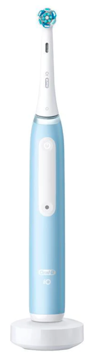 Oral-B IOSERIES3ICE, Voksen, Roterende, pulserende tandbørste, Daglig pleje, Sensitiv, Blegning, Blå, Rund, Batteri