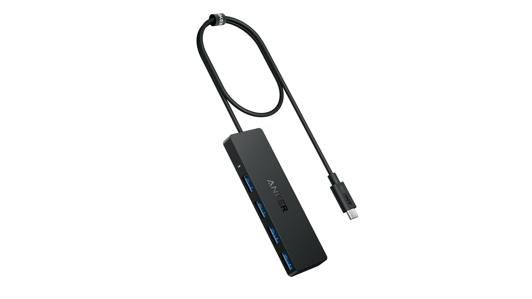 Anker USB-C Data Hub (4-in-1 5Gbps) - Black USB hub - USB 3.1 - 4 ports - Sort